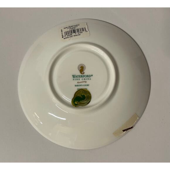 New Waterford Fine China Baron's Court Collection 6" Saucer. kk408 - Picture 3 of 3